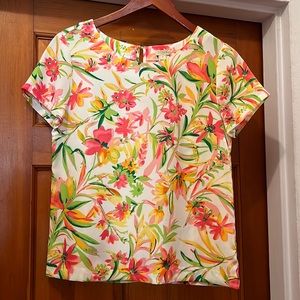 J. Crew Floral Print Top